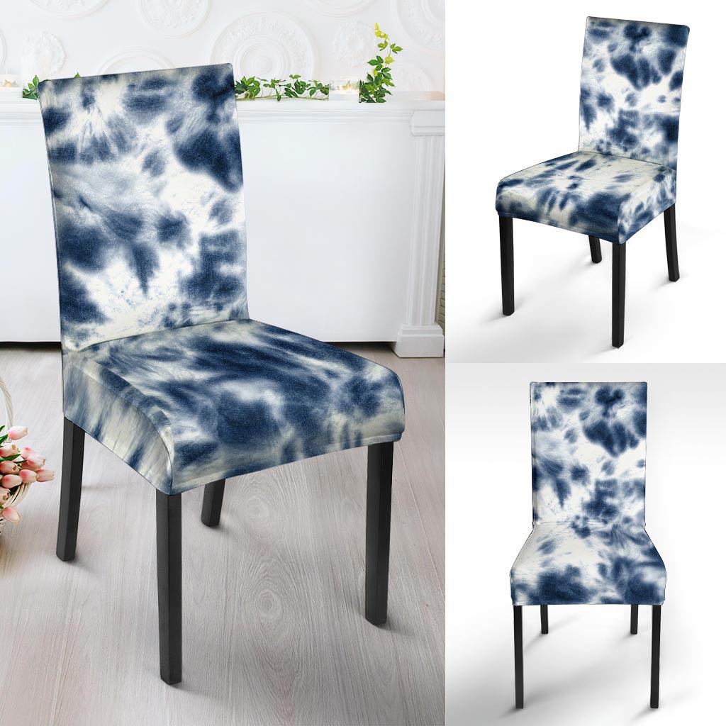 Spiral Blue Tie Dye Chair Cover-grizzshop