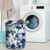 Spiral Blue Tie Dye Laundry Basket-grizzshop