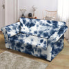 Spiral Blue Tie Dye Loveseat Cover-grizzshop