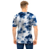 Spiral Blue Tie Dye Men T Shirt-grizzshop