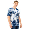 Spiral Blue Tie Dye Men T Shirt-grizzshop