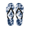 Spiral Blue Tie Dye Men's Flip Flops-grizzshop