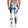 Spiral Blue Tie Dye Men's Leggings-grizzshop