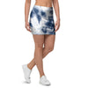 Spiral Blue Tie Dye Mini Skirt-grizzshop