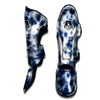 Spiral Blue Tie Dye Muay Thai Shin Guard-grizzshop