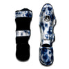 Spiral Blue Tie Dye Muay Thai Shin Guard-grizzshop