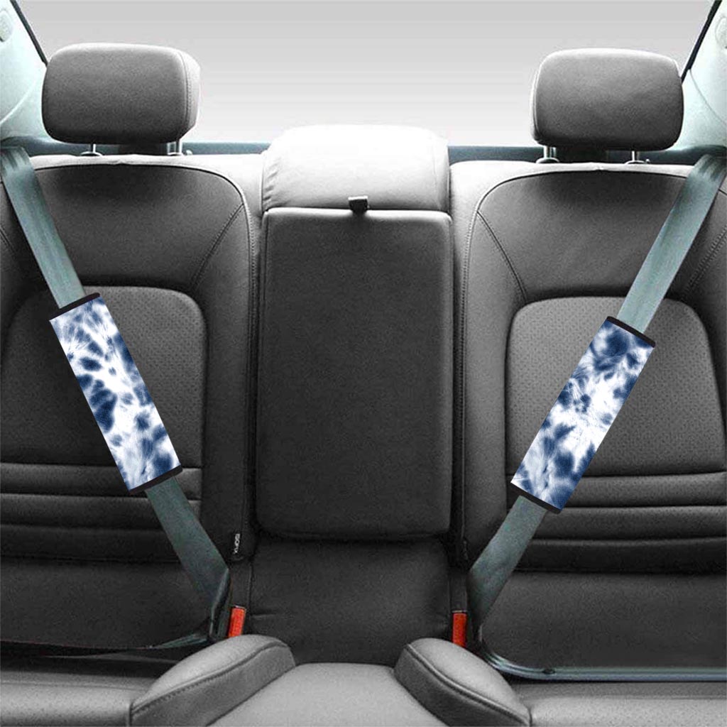 Spiral Blue Tie Dye Seat Belt Cover-grizzshop
