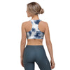 Spiral Blue Tie Dye Sports Bra-grizzshop