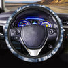 Spiral Blue Tie Dye Steering Wheel Cover-grizzshop