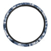 Spiral Blue Tie Dye Steering Wheel Cover-grizzshop