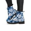 Spiral Blue Tie Dye Women's Boots-grizzshop