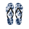 Spiral Blue Tie Dye Women's Flip Flops-grizzshop