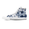 Spiral Blue Tie Dye Women's High Top Shoes-grizzshop