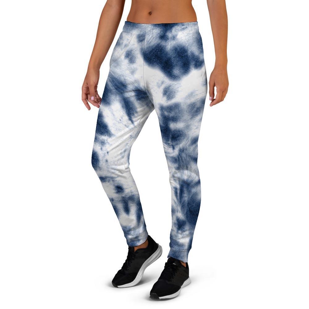 Spiral Blue Tie Dye Women's Joggers-grizzshop