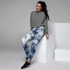 Spiral Blue Tie Dye Women's Joggers-grizzshop