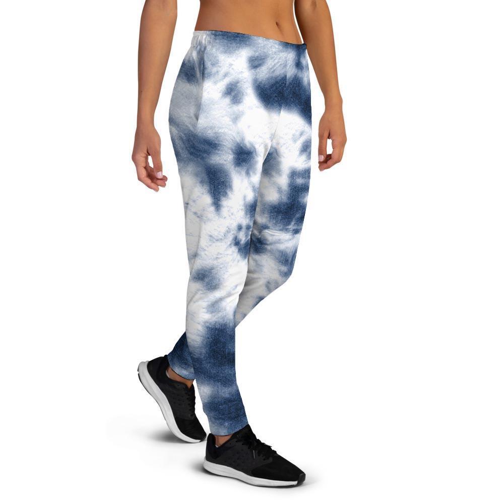 Spiral Blue Tie Dye Women's Joggers-grizzshop