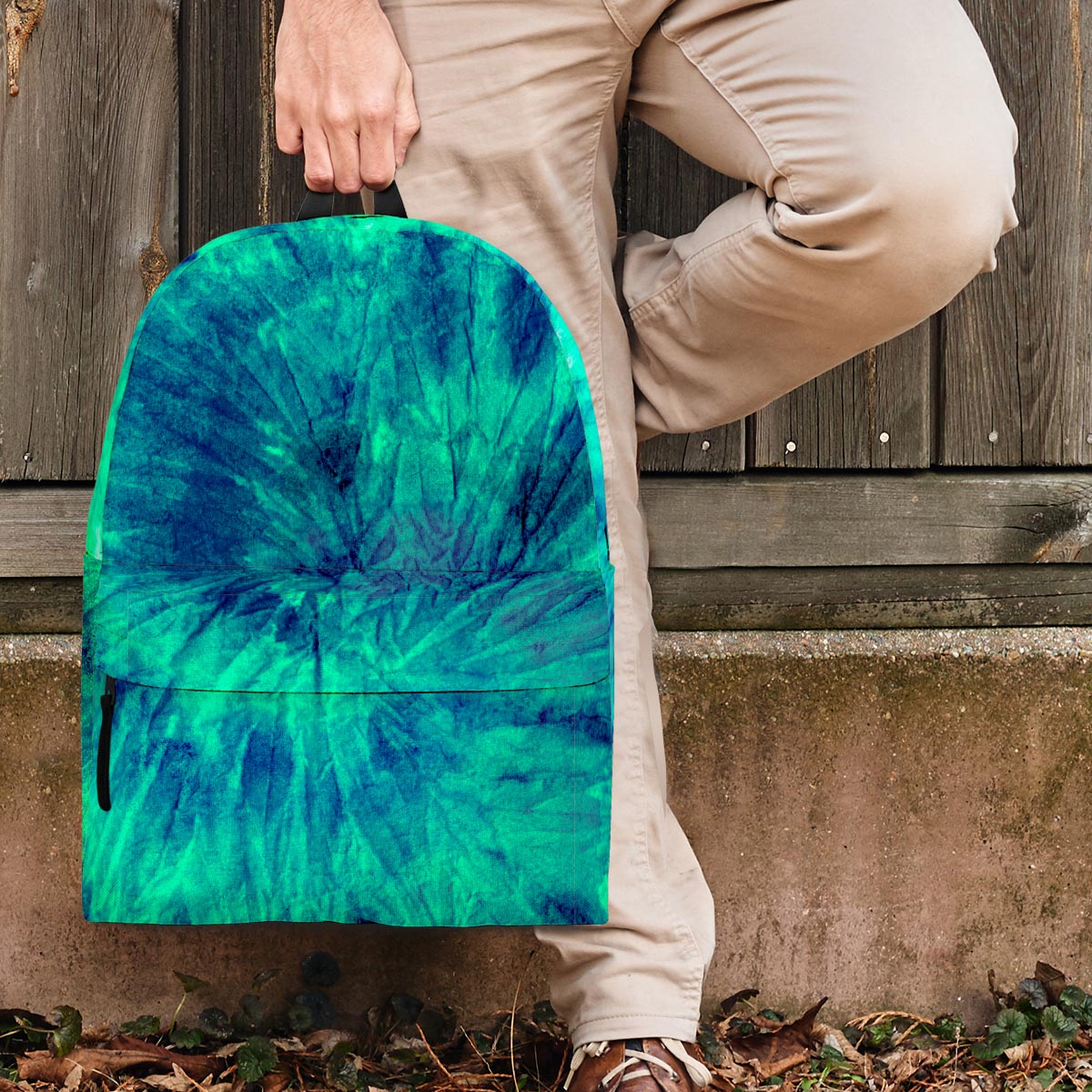 Spiral Green Tie Dye Backpack-grizzshop