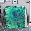 Spiral Green Tie Dye Blanket-grizzshop