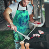 Spiral Green Tie Dye Men's Apron-grizzshop