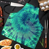 Spiral Green Tie Dye Men's Apron-grizzshop