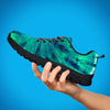 Spiral Green Tie Dye Men's Sneakers-grizzshop