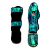 Spiral Green Tie Dye Muay Thai Shin Guard-grizzshop