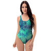 Spiral Green Tie Dye One Piece Swimsuite-grizzshop