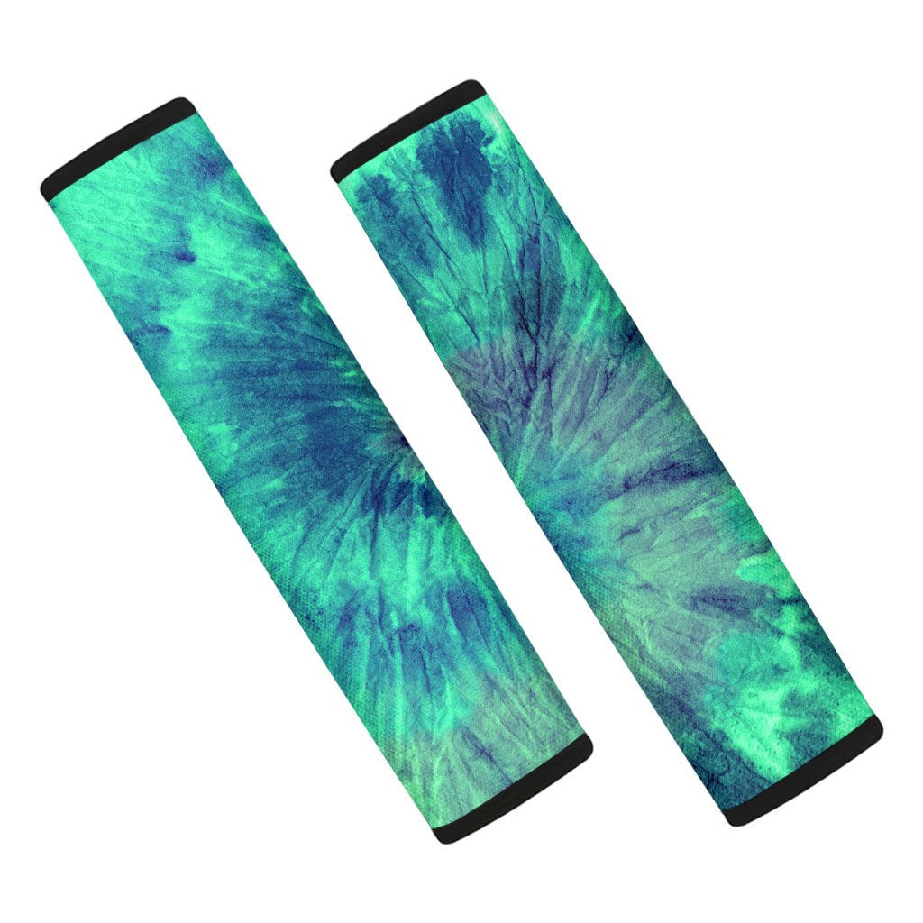 Spiral Green Tie Dye Seat Belt Cover-grizzshop