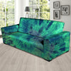 Spiral Green Tie Dye Sofa Cover-grizzshop