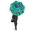 Spiral Green Tie Dye Umbrella-grizzshop