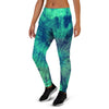 Spiral Green Tie Dye Women's Joggers-grizzshop