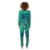 Spiral Green Tie Dye Women's Pajamas-grizzshop