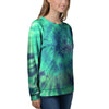 Spiral Green Tie Dye Women's Sweatshirt-grizzshop