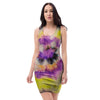 Spiral Hippie Tie Dye Bodycon Dress-grizzshop