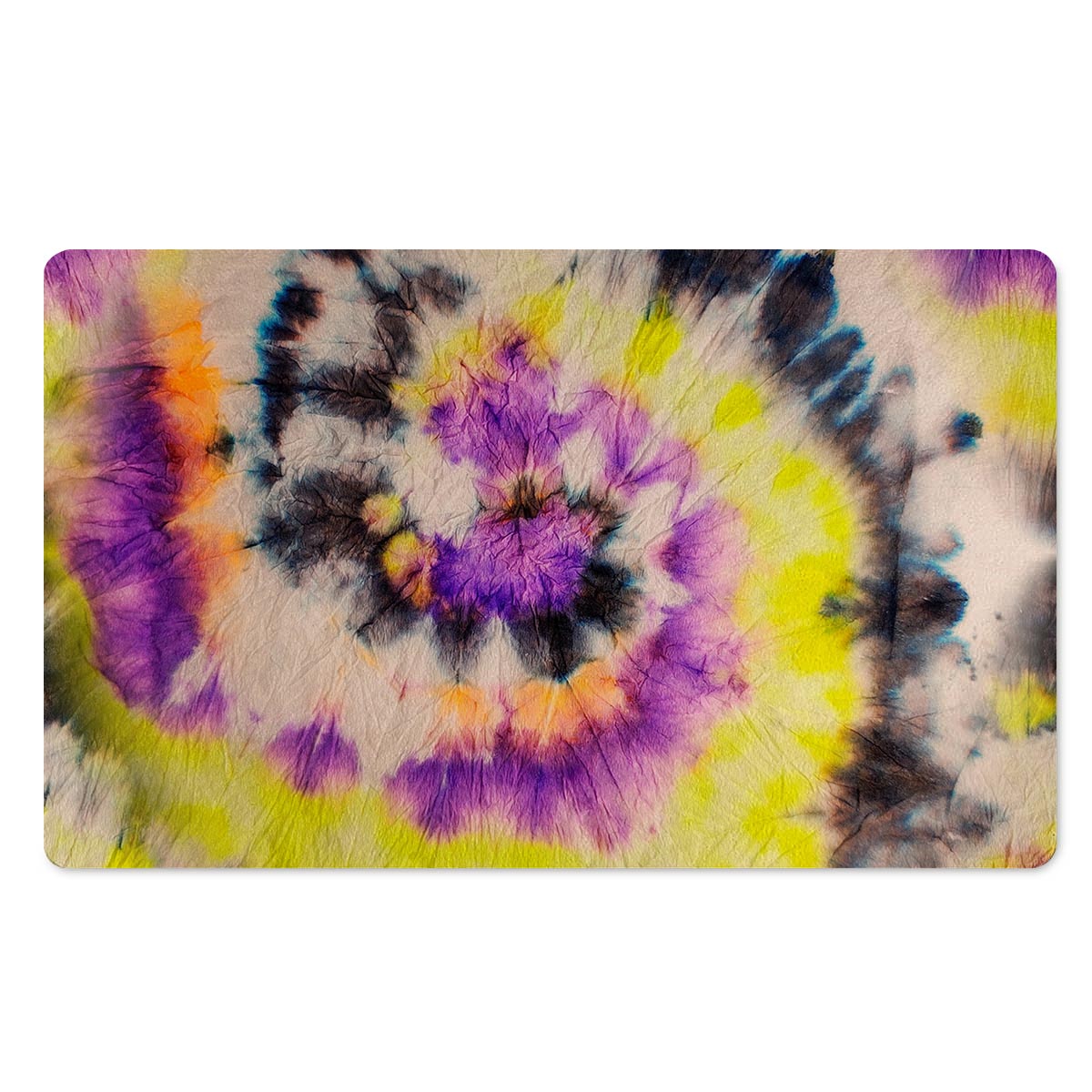 Spiral Hippie Tie Dye Door Mat-grizzshop
