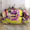 Spiral Hippie Tie Dye Loveseat Cover-grizzshop