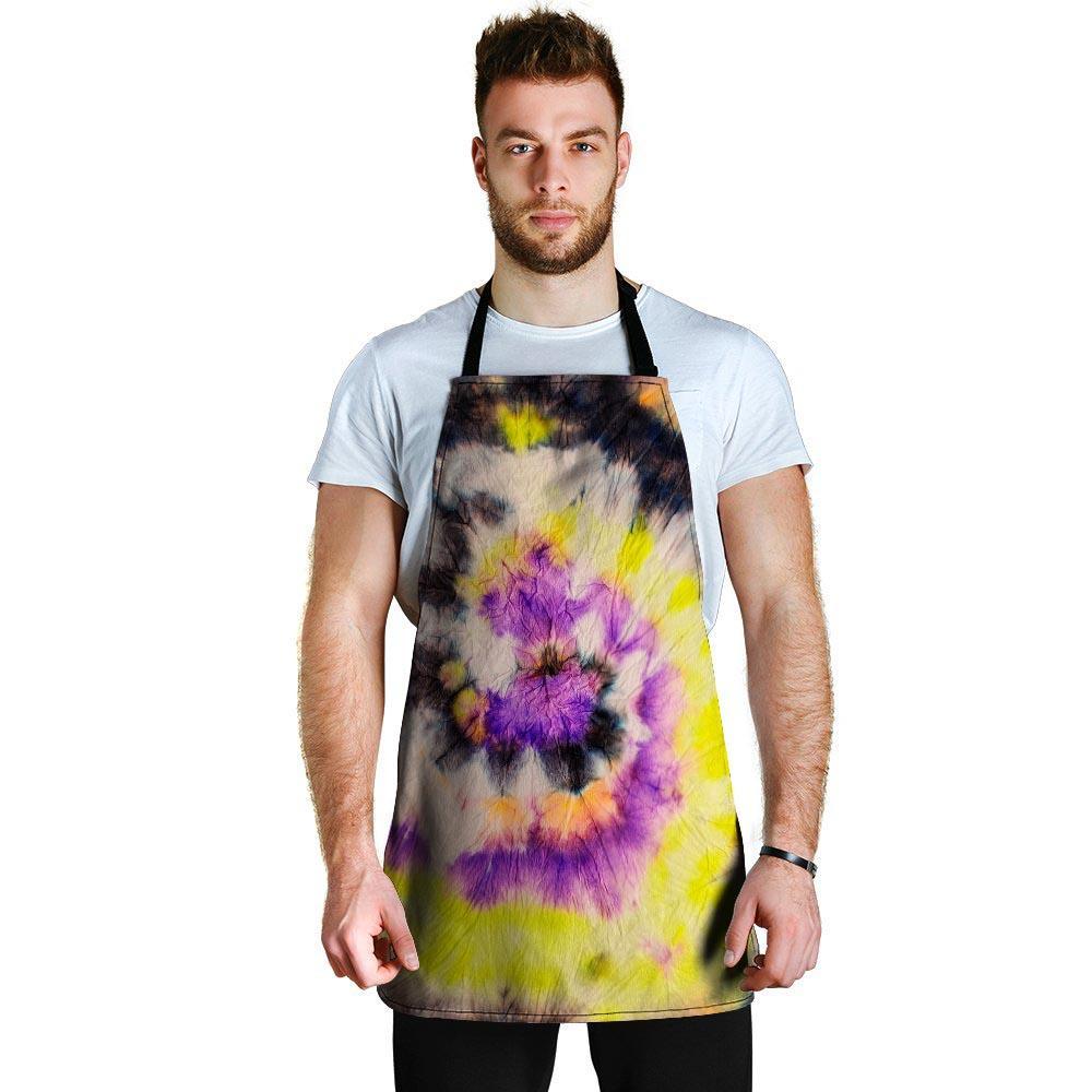 Spiral Hippie Tie Dye Men's Apron-grizzshop