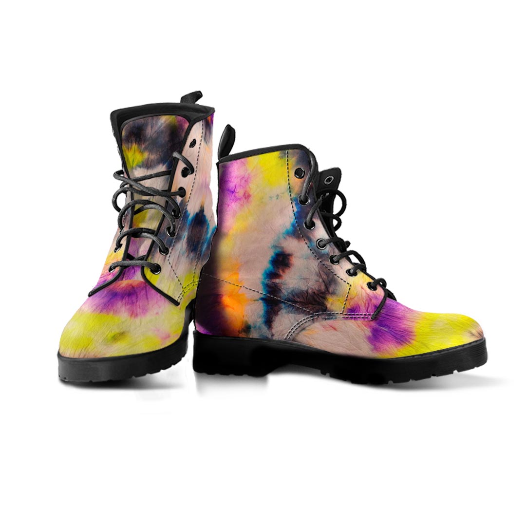 Spiral Hippie Tie Dye Men's Boots-grizzshop