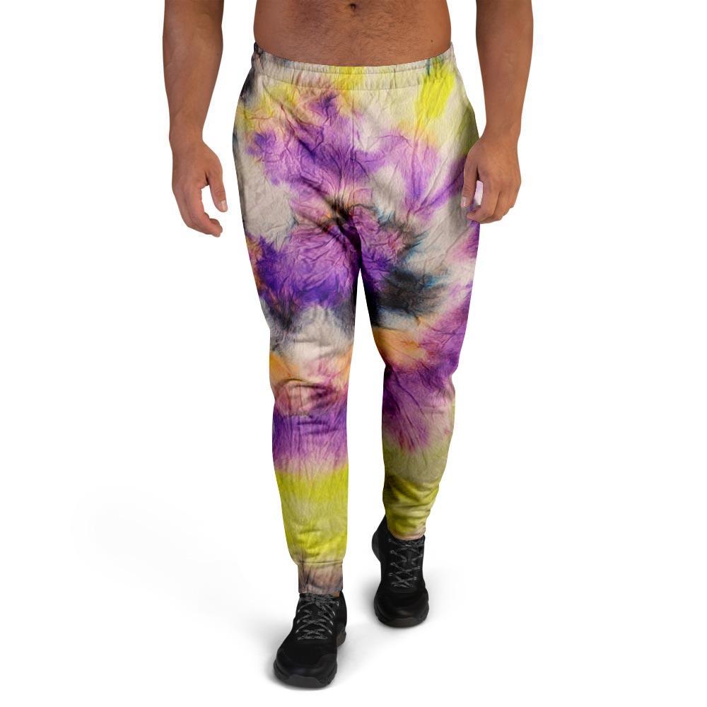 Spiral Hippie Tie Dye Men's Joggers-grizzshop