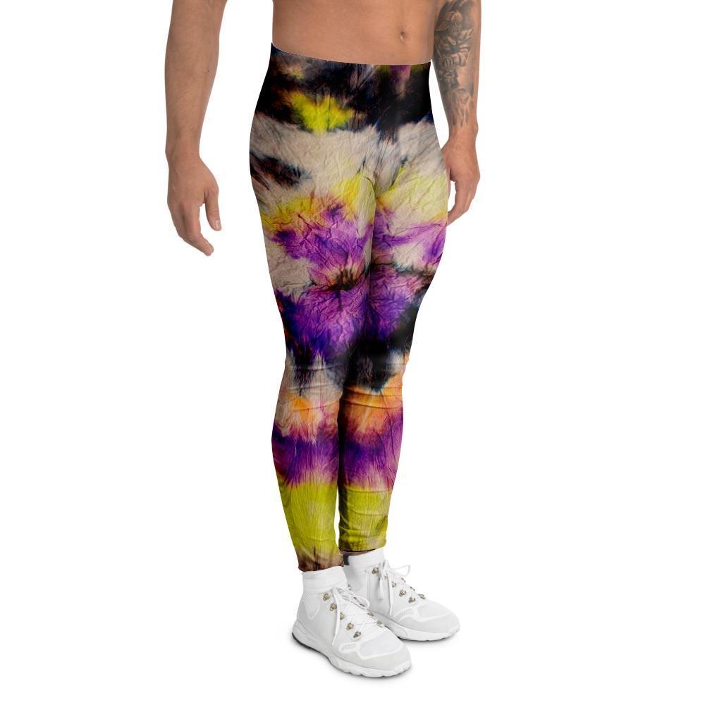 Spiral Hippie Tie Dye Men's Leggings-grizzshop