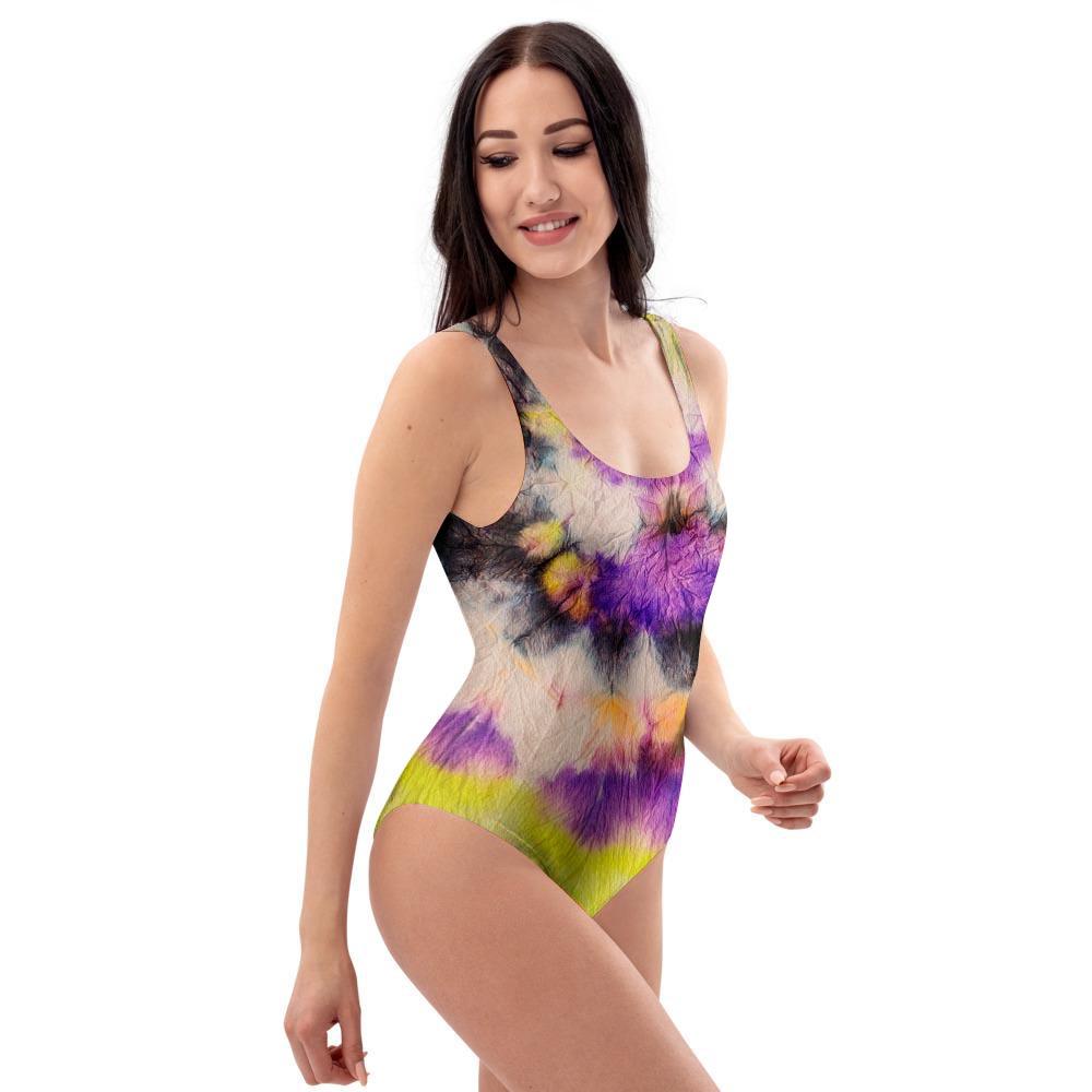 Spiral Hippie Tie Dye One Piece Swimsuite-grizzshop