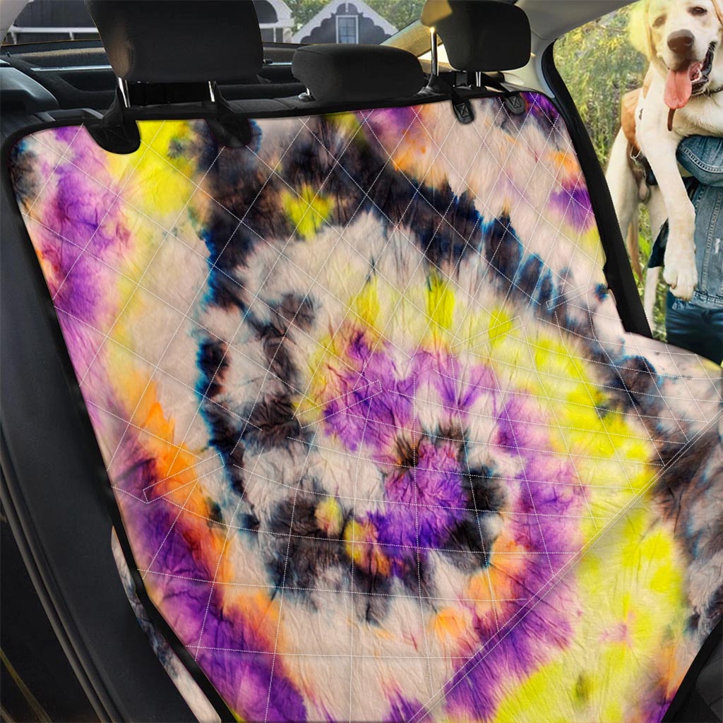 Spiral Hippie Tie Dye Pet Car Seat Cover-grizzshop