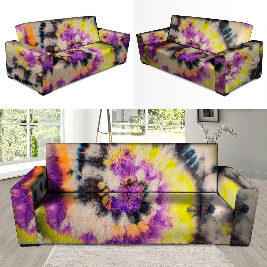 Spiral Hippie Tie Dye Sofa Cover-grizzshop