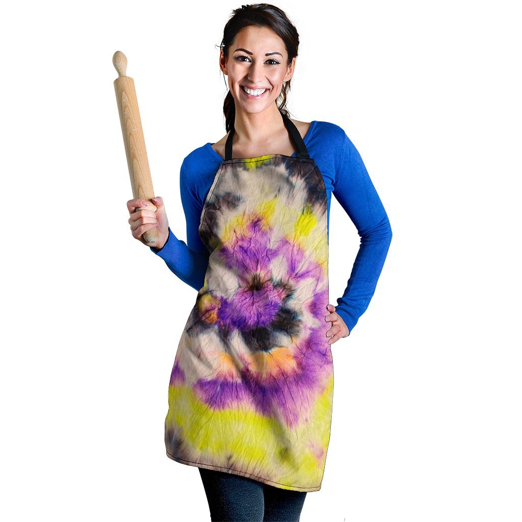 Spiral Hippie Tie Dye Women's Apron-grizzshop