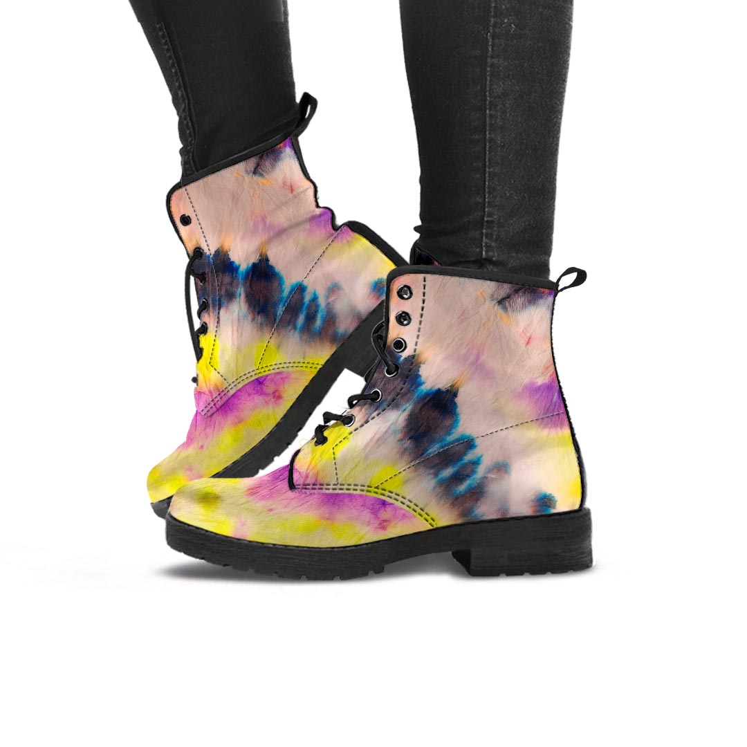 Spiral Hippie Tie Dye Women's Boots-grizzshop