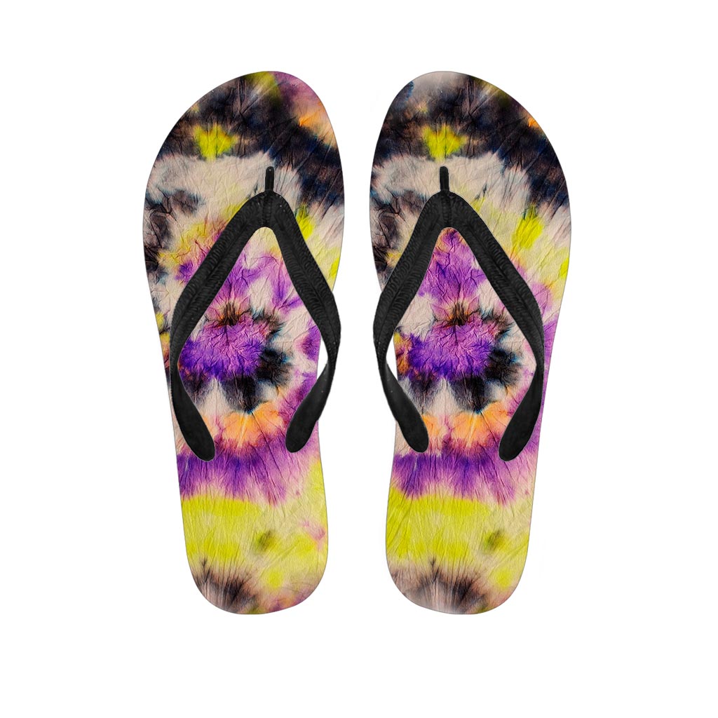 Spiral Hippie Tie Dye Women's Flip Flops-grizzshop