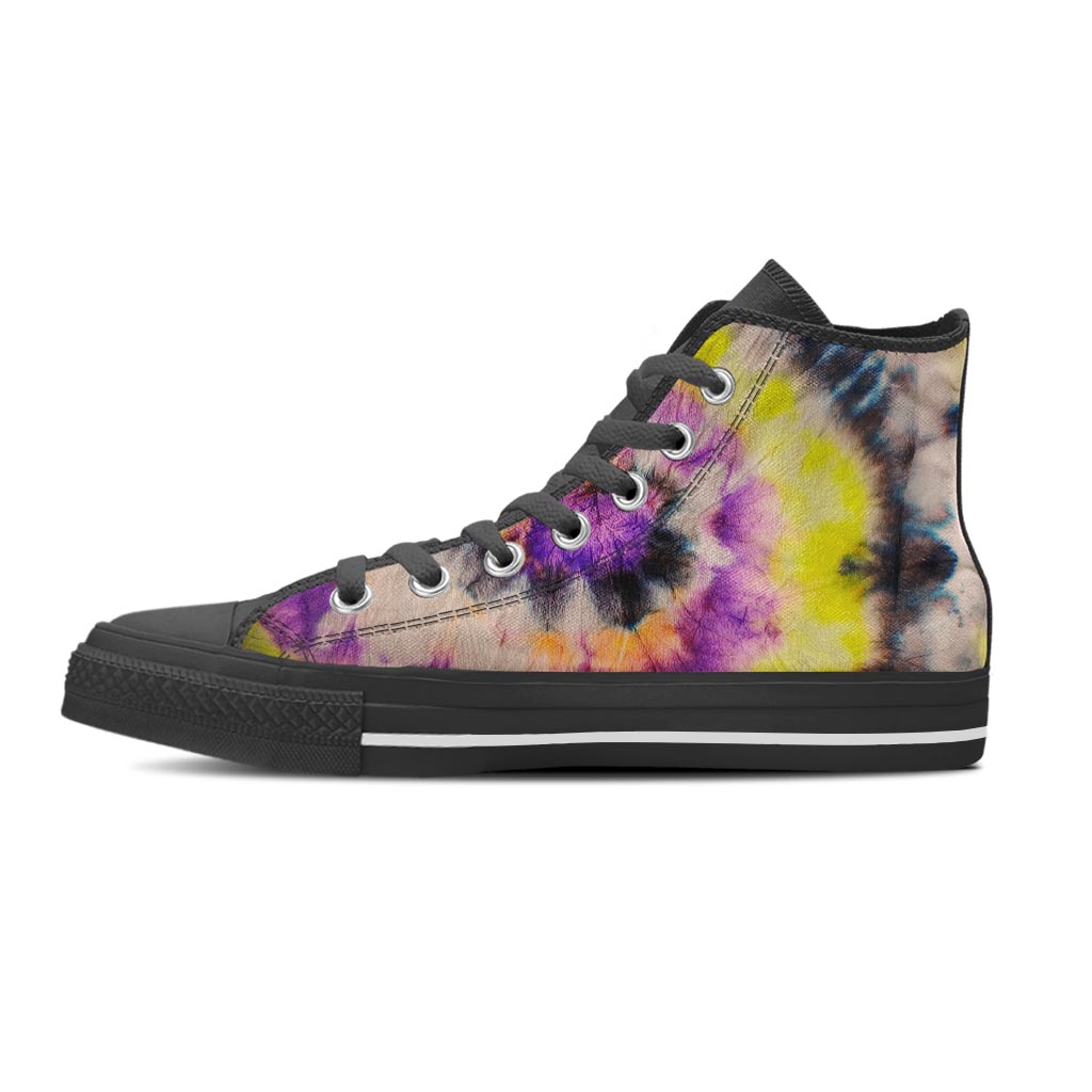 Spiral Hippie Tie Dye Women's High Top Shoes-grizzshop