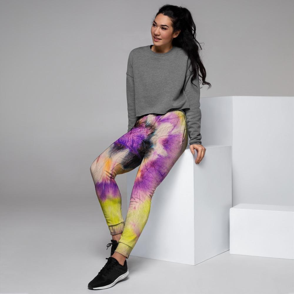 Spiral Hippie Tie Dye Women's Joggers-grizzshop