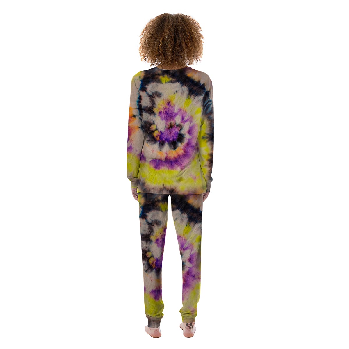 Spiral Hippie Tie Dye Women's Pajamas-grizzshop