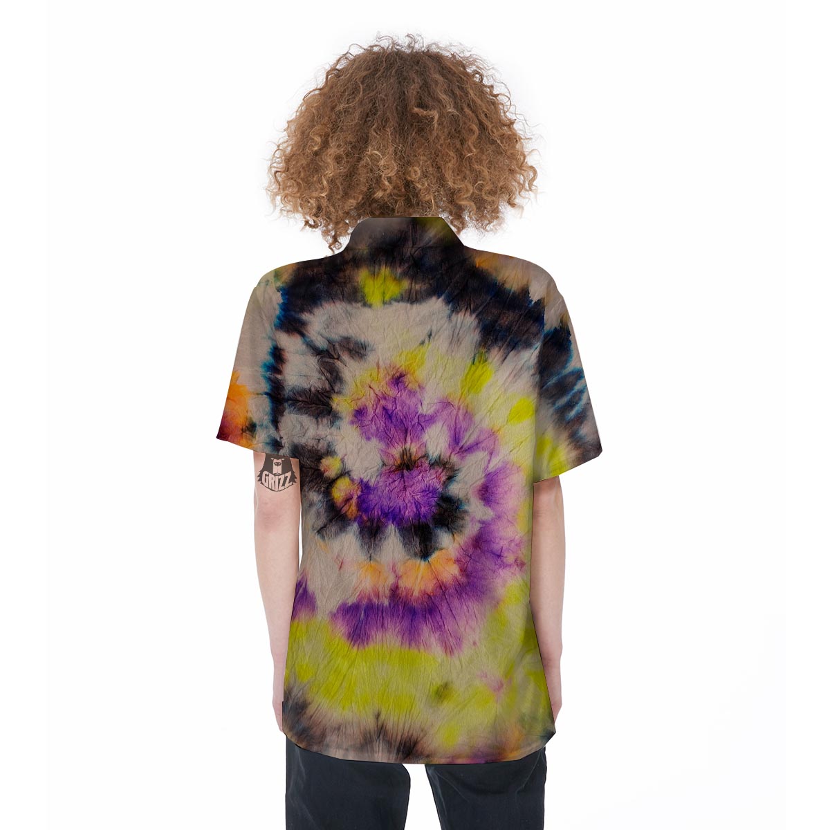 Spiral Hippie Tie Dye Women's Short Sleeve Shirts-grizzshop
